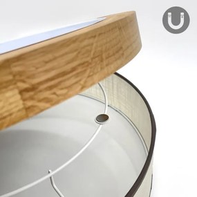 Brilagi - LED mennyezeti lámpa BELLADONNA LED/36W/230V átm. 50 cm krémszínű/tölgy