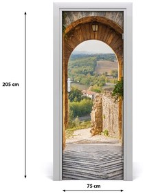 Poszter tapéta ajtóra Toszkána 85x205 cm