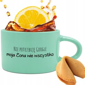 Menta csésze 200ml Vicces kütyü Feleség Mindent Tud Jóslás keksz