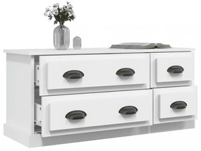 fehér szerelt fa TV-szekrény 100x35,5x45 cm