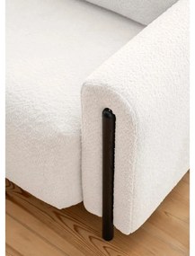 Krémszínű buklé kinyitható-tárolóhelyes kanapé 244 cm Arcadova – ELTAP