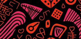 Poszter 91,3x44,5cm Ritmus Minták