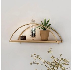 Fali polc 45x18 cm tölgy/arany