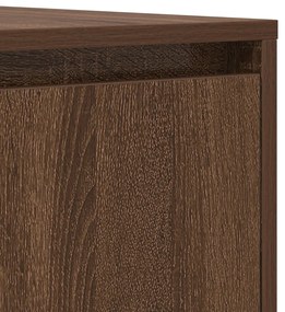 Oldalszekrény Barna Tölgy 120x41x75 cm Műgyanta