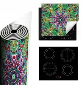 Tűzhelyvédő Szőnyeg Több Helyet Biztosít 60x52 színes mozaik