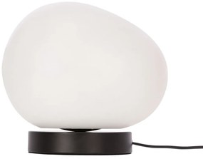 Fekete-fehér asztali lámpa (magasság 19 cm) Stones – Candellux Lighting