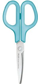 Olló, általános, balkezes, 17,5 cm, PLUS Fitcut Curve, világoskék (PLUS35055)
