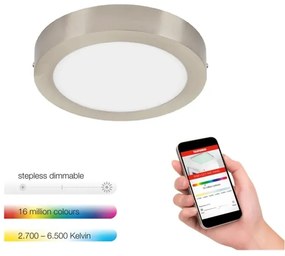 Telefunken 309502TF - LED RGBW mennyezeti lámpa LED/18W/230V 2700-6500K WiFiTuya