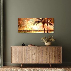 Kép - pálmafák a tengerparton (120x50 cm)