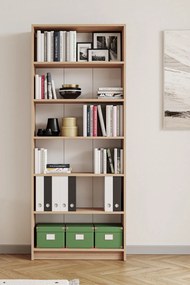 Könyvespolc, sonoma tölgy, 80 cm – Bili5
