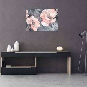 Kép - Virágok vázlata (70x50 cm)