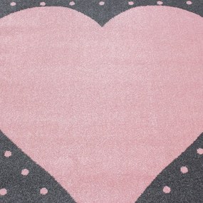 Rózsaszín-szürke gyerek szőnyeg ø 160 cm Bambi – Ayyildiz Carpets