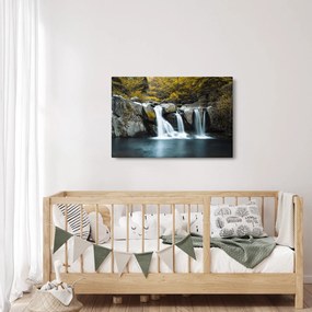 Kép - vízesés, Lushan, Kína (90x60 cm)