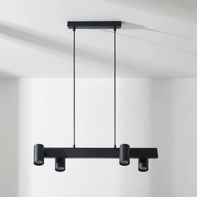 BRILAGI - LED RGBW dimmelhető kábelen függesztett csillár SELE 4xGU10/6,5W/230V fekete