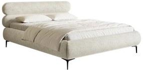 Franciaágy 140 cm Rirri 140B (ágyráccsal) (bézs szürke + fekete). 1099854