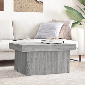 Szürke sonoma szerelt fa dohányzóasztal 100x55x40 cm