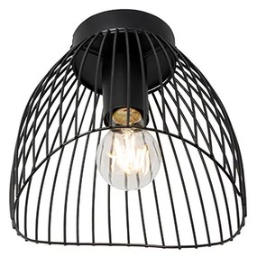 Design mennyezeti lámpa fekete 20cm - Pua