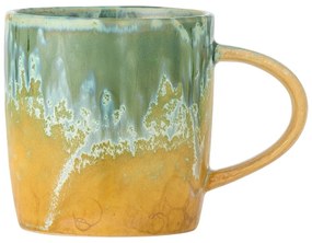 Sárga-világoszöld kőedény csésze 400 ml Milani – Bloomingville