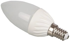 LED lámpa , égő , gyertya , E14 foglalat , 6 Watt , 240° , hideg fehér , Optonica
