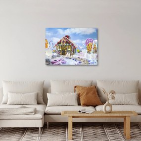 Kép - mézeskalács ház (70x50 cm)