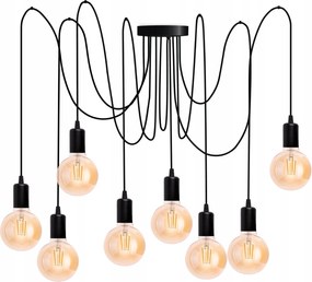 Led Mennyezeti Lámpa Függő Csillár Plafon Loft Led Pók 8x E27 Loft