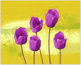 Poszterek 50x40 Mezei pipacsok Mézes háttér