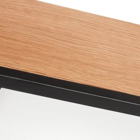 Mennyezeti lámpa OAK SQUARE 4xE27/15W/230V 39x39 cm tölgy/fekete