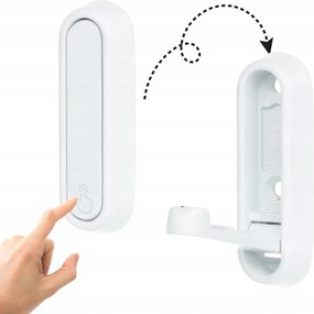 Ruhaakasztó pitvar fürdőszobai gardrób fali tartó fehér