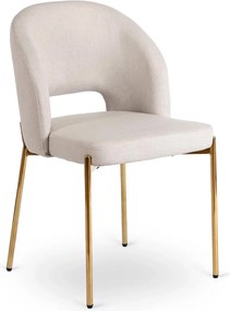 Szék krém/arany színben. BROS
