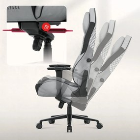 Ultra Gravity, Game szék, ergonomikus, velúr, szürke