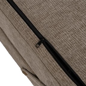 Bézs kinyitható zsenília fotel – Ixia