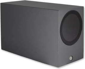 MasterLED Lida 150x92 sötétszürke szögletes oldalfali lámpa GU10-es foglalattal