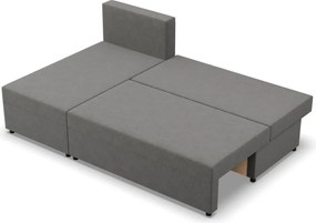 Nobu sarokkanapé, fonott, univerzális oldal, fekete