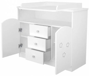 106-Os Pelenkázószekrény Fehér