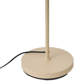 Art Deco bézs állólámpa fehér tollakkal - Peahen