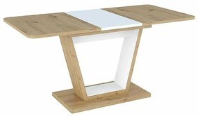 Levin étkezőasztal, artisan tölgy / fehér