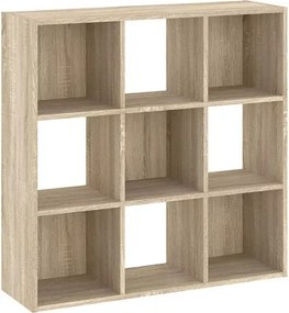 Könyvespolc 9 Rekeszes Tölgy Színben CATCHY 91 cm Belföldi Raktárról