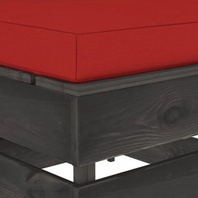 vidaXL szürke impregnált fa elemes középső kanapé párnákkal