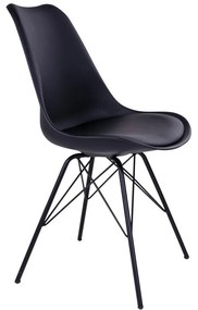 Fekete étkezőszék szett 2 db-os Oslo – House Nordic