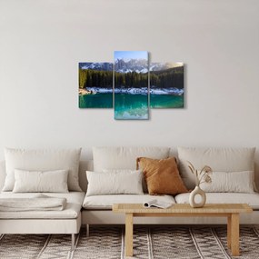 Kép - Karersee tó (90x60 cm)