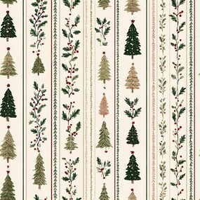 Pamut párnahuzat HOLLY PINES 50x70 cm, színes