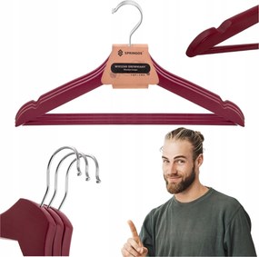 Fa Vállfa Szett (3 Db) Ruhákhoz, Székre, Előszoba Szekrényhez