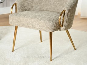 Fotel Carma F (sötét bézs + arany). 1109978
