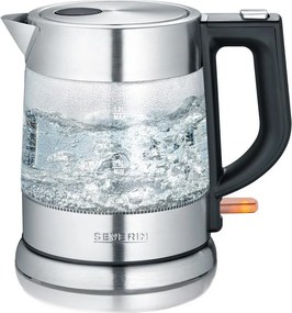 Severin WK 3468 - Elektromos vízforraló 1 l 2200W/230V rozsdamentes acél/üveg