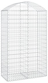 íves horganyzott vas gabion kosár 100x50x160/180 cm