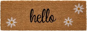 Lábtörlő kókusz otthonra cipőszőnyeg ajtó alá 26 x 75 Hello