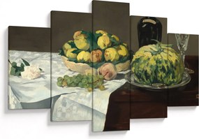 Kép - Edouard Manet, Still Life with Melon and Peaches, reprodukciók (150x105 cm)