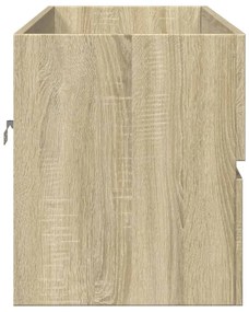 Sonoma tölgy szerelt fa fürdőszobai mosdószekrény 100x38,5x45cm