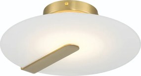 ELSTEAD QN-NUVOLA-F-S-BG NUVOLA Kerek Mennyezeti Lámpa Fehér, Csiszolt Arany LED IP20