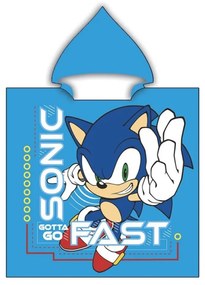 Sonic a sündisznó poncsó törölköző (Fast Dry)